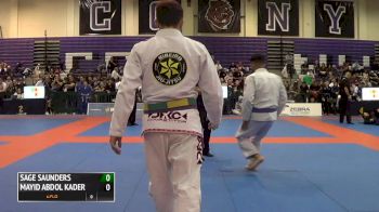 Sage Saunders vs Mayid Abdol Kadar IBJJF 2016 New York BJJ Pro