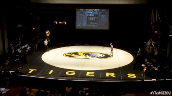 141 lbs Zach Synon, Missouri vs Dennis Gustafson, VT