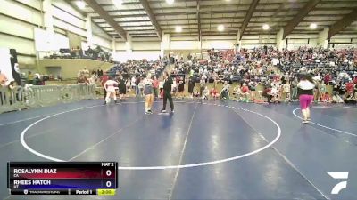 152 lbs Quarterfinal - Rosalynn Diaz, CA vs Rhees Hatch, UT