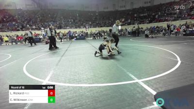 55 lbs Round Of 16 - Lawson Rickard, Piedmont vs Callen Wilkinson, Jenks Trojan Wrestling Club