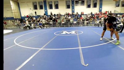 285 lbs Quarterfinal - Gabriel Thomas, Brookline vs Josiris Gomez, Methuen