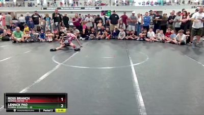 80 lbs Semis & 1st Wrestleback (8 Team) - Lennox Pao, Florida Scorpions vs Ross Branch, Georgia United