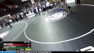 90 lbs Round 2 - Micaiah Cortez, California vs Jessa Perez, Trifecta Wrestling