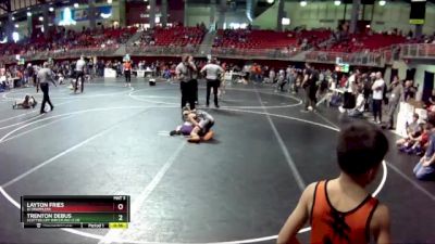 95 lbs Quarterfinal - Trenton Debus, Scottsbluff Wrestling Club vs Layton Fries, GI Grapplers