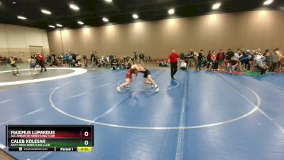 110 lbs Cons. Round 3 - Caleb Kolesar, Katy Area Wrestling Club vs Maximus Lupardus, All American Wrestling Club