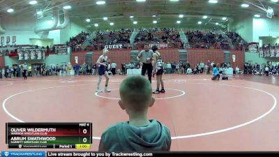 113 lbs Champ. Round 2 - Oliver Wildermuth, Warrior Wrestling Club vs Abrum Swathwood, Garrett Wrestling Club