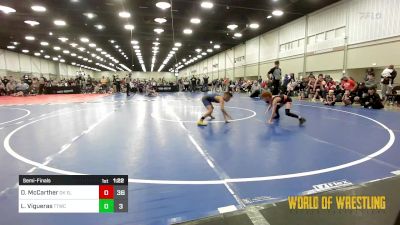 65 lbs Semifinal - Daxon McCarther, Oklahoma Elite 9U vs Logan Vigueras, Team Tulsa NDT