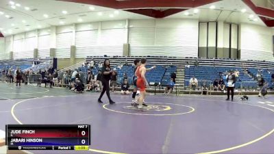 132 lbs Quarterfinal - Jude Finch, IL vs Jabari Hinson, IA