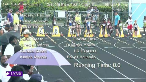 Youth Girls' 100m, Prelims 5 - Age 7