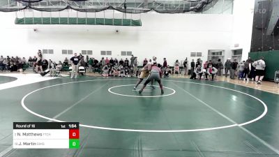 220 lbs Round Of 16 - Naszier Matthews, Fitch vs Jaden Martin, Simsbury