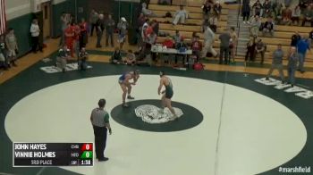 170 3rd Place - John Hayes, Cumberland vs Vinnie Holmes, Mansfield