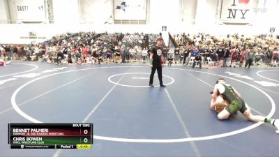 116 lbs Cons. Round 2 - Bennet Palmeri, Fairport Jr. Red Raiders Wrestling vs Chris Bowen, WRCL Wrestling Club