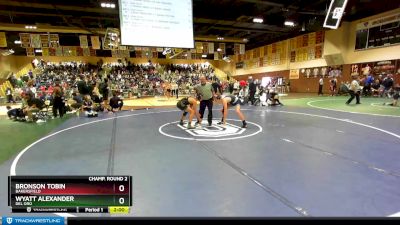 152 lbs Champ. Round 2 - Wyatt Alexander, Del Oro vs Bronson Tobin, Bakersfield