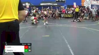 75 lbs Round 3 (6 Team) - Tyson Meagher, The Funky Singlets vs Patrick Gefell, Steel Valley Psychos