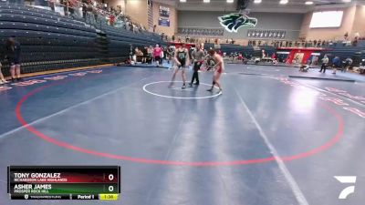 150 lbs Quarterfinal - Asher James, Prosper Rock Hill vs Tony Gonzalez, Richardson Lake Highlands