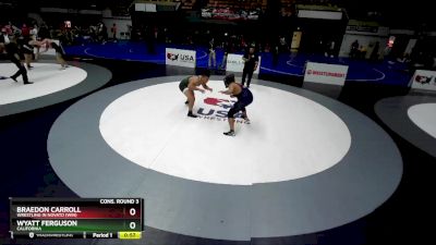 285 lbs Cons. Round 3 - Wyatt Ferguson, California vs Braedon Carroll, Wrestling In Novato (WiN)