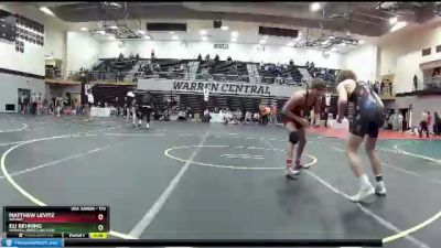 170 lbs Cons. Round 3 - Eli Behning, Norwell Wrestling Club vs Matthew Levitz, Indiana