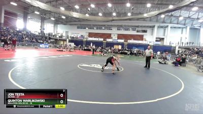 102 lbs Round 3 (3 Team) - Jon Testa, Hilton vs Quinton Warlikowski, Ballston Spa Sr HS