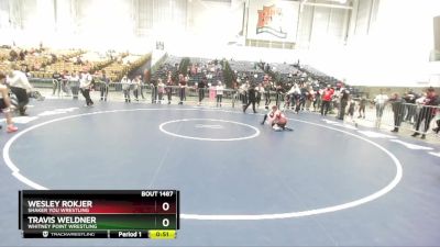 67 lbs Cons. Round 4 - Wesley Rokjer, Shaker You Wrestling vs Travis Weldner, Whitney Point Wrestling