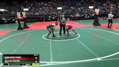 176 lbs Semifinal - Brydon Feister, WCWA vs Daquanne Parks, BLA3