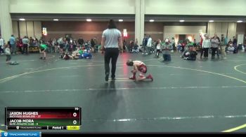 70 lbs Round 5 (6 Team) - Jaxon Hughes, Backyard Brawlers vs Jacob Mora, Elite Athletic Club