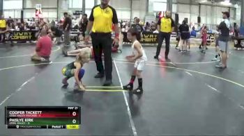 49 lbs Round 4 (6 Team) - Cooper Tackett, Steel Valley Psychos vs Paislye Kirk, Steel Valley