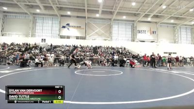 110 lbs Cons. Semi - David Tuttle, Warrior Warehouse Wrestling vs Dylan Van Dervoort, Shaker Youth Wrestling