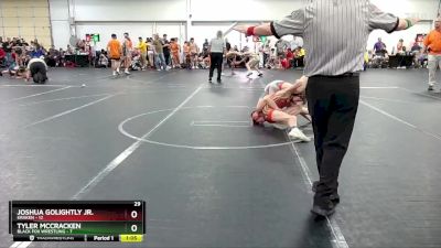 96 lbs Round 1 (8 Team) - Joshua Golightly Jr., Kraken vs Tyler McCracken, Black Fox Wrestling