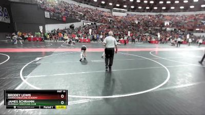 85 lbs Quarterfinal - Brodey Lewis, Askren Wrestling Academy vs James Schramm, Riverdale Wrestling Club