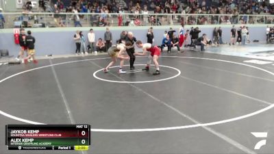 170 lbs X Bracket - Jaykob Kemp, Soldotna Whalers Wrestling Club vs Alex Kemp, Interior Grappling Academy