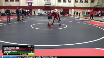 174 lbs Quarterfinal - Kweli Hernandez, Unatattched vs Francisco Endi, Pacific (OR)