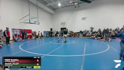 83 lbs Quarterfinal - Mason Jolley, Douglas WC vs Tripp Russell, Eastside United