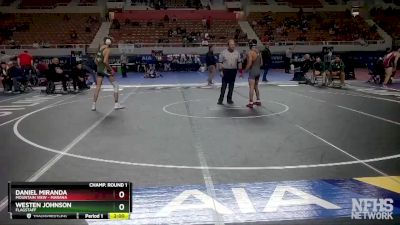 D2-132 lbs Champ. Round 1 - Daniel Miranda, Mountain View - Marana vs Westen Johnson, Flagstaff