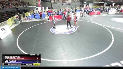 132 lbs Cons. Round 7 - Conner Bethel, Selma High School Wrestling vs Leo Macias, Dethrone Wrestling Club