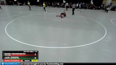 115 lbs Cons. Round 2 - Ramsey Brandenburg, Wisconsin vs Capri Johnson, Madison Wrestling Club