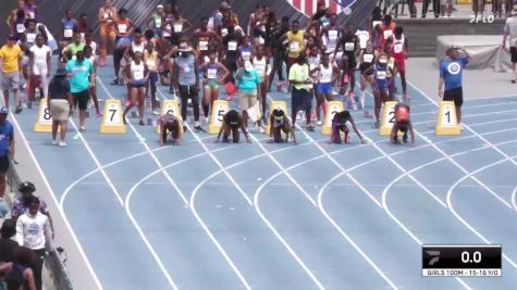 Youth Girls' 100m Championship, Semi-Finals 1 - Age 15-16