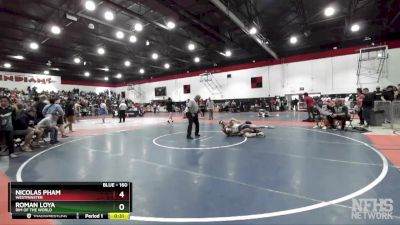 160 lbs Cons. Round 3 - Roman Loya, Rim Of The World vs Nicolas Pham, Westminster