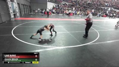 48 lbs Champ. Round 1 - Mason Braun, Mollitium Wrestling Club vs Lane Burke, Westby Wrestling Club