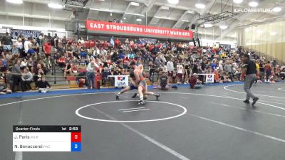 86 kg Quarterfinal - John Paris, Journeymen/NYAC vs Nino Bonaccorsi, Pittsburgh Wrestling Club