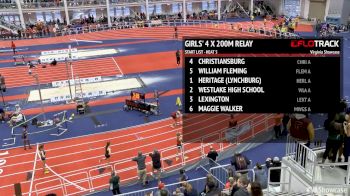 High School Girl's 4x200m Relay, Heat 6