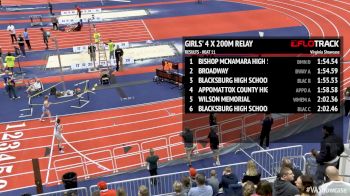 High School Girl's 4x200m Relay, Heat 12