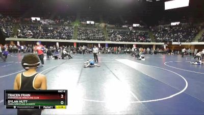 78 lbs Quarterfinal - Dylan Hutt, Moen Wrestling Academy vs Tracen Frain, Powerhouse Wrestling Club