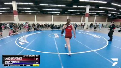 164 lbs Semifinal - Madeline Hodges, Warrior Trained Wrestling vs Erika Peterson, 3F Wrestling