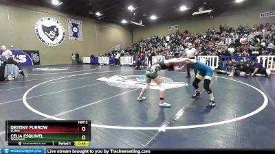 101 lbs Cons. Round 2 - Celia Esquivel, Tehachapi vs Destiny Furrow, Clovis