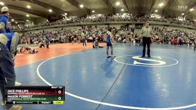 90 lbs Cons. Round 2 - Jace Phillips, Savannah Youth Wrestling Club-AA vs Mason Forrest, Harrisonville Youth Wrestling Club-AAA