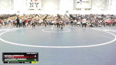 106 lbs Cons. Round 2 - Alexzander Lombardo, WRCL Wrestling Club vs Nathan Harrington, Star Wrestling