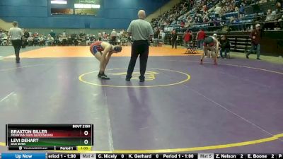 2 - 165 lbs Cons. Round 2 - Braxton Biller, Mountain View (Quicksburg) vs Levi Dehart, Dan River