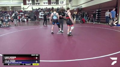 16UB-9 lbs Rr2 - Cale Mixer, Champions Wrestling Club vs Liam Weber, West Delaware