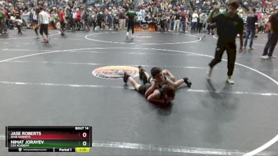 90 lbs Quarterfinal - Jase Roberts, Dixie Hornets vs Nimat Jorayev, C2X Academy