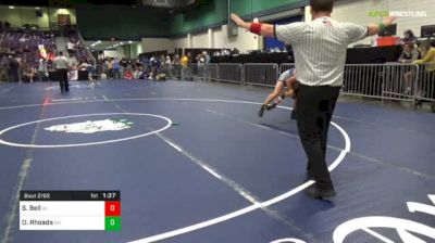 126 lbs Consi Of 64 #1 - Steven Bell, Al vs Davin Rhoads, Oh